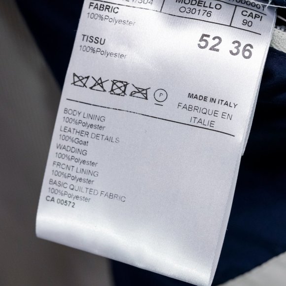 Canali Navy Quilted Zip Jacket - Picture 13 of 16